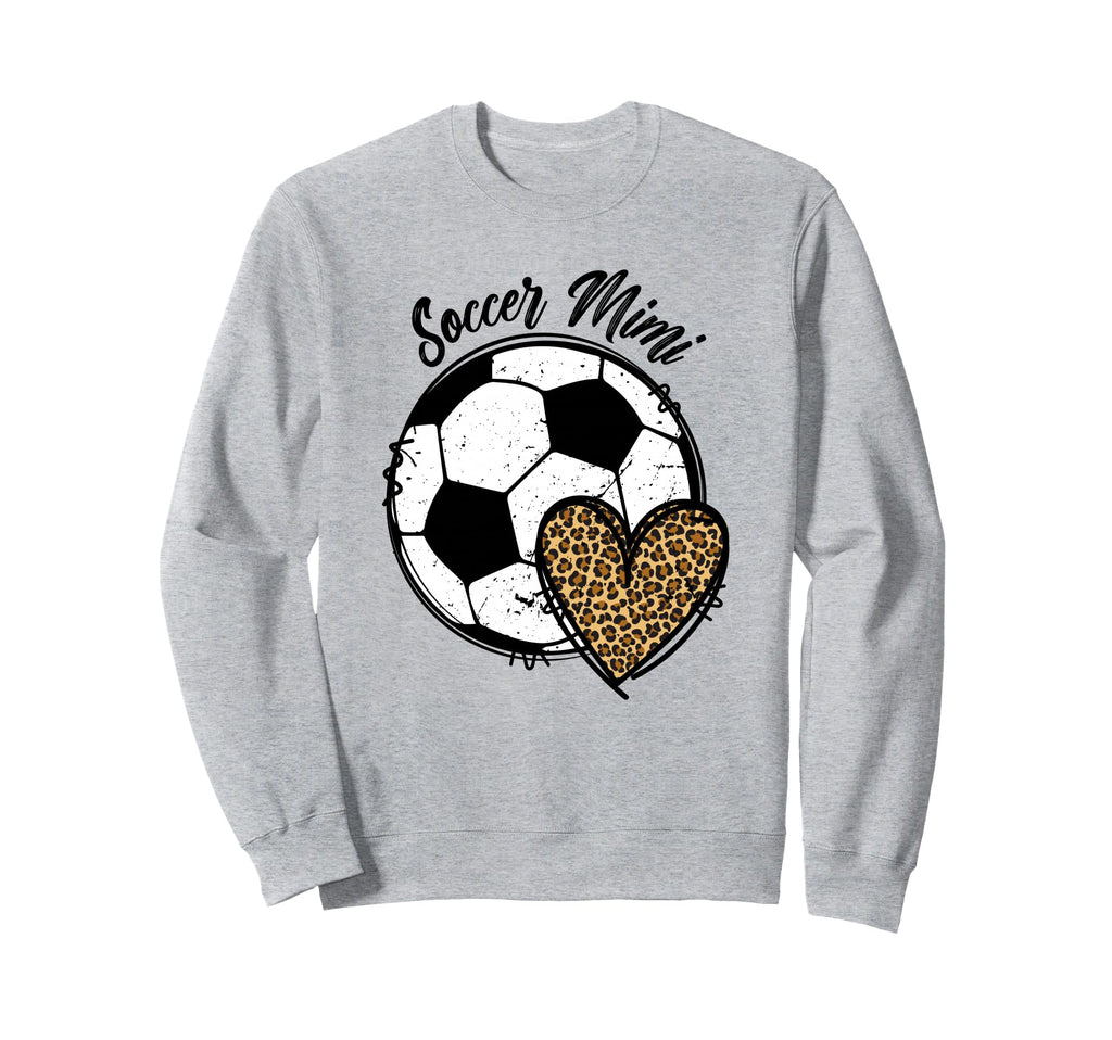Soccer Mimi Grandma Heart Mimi Sweatshirt - Minimalist Print Men Women