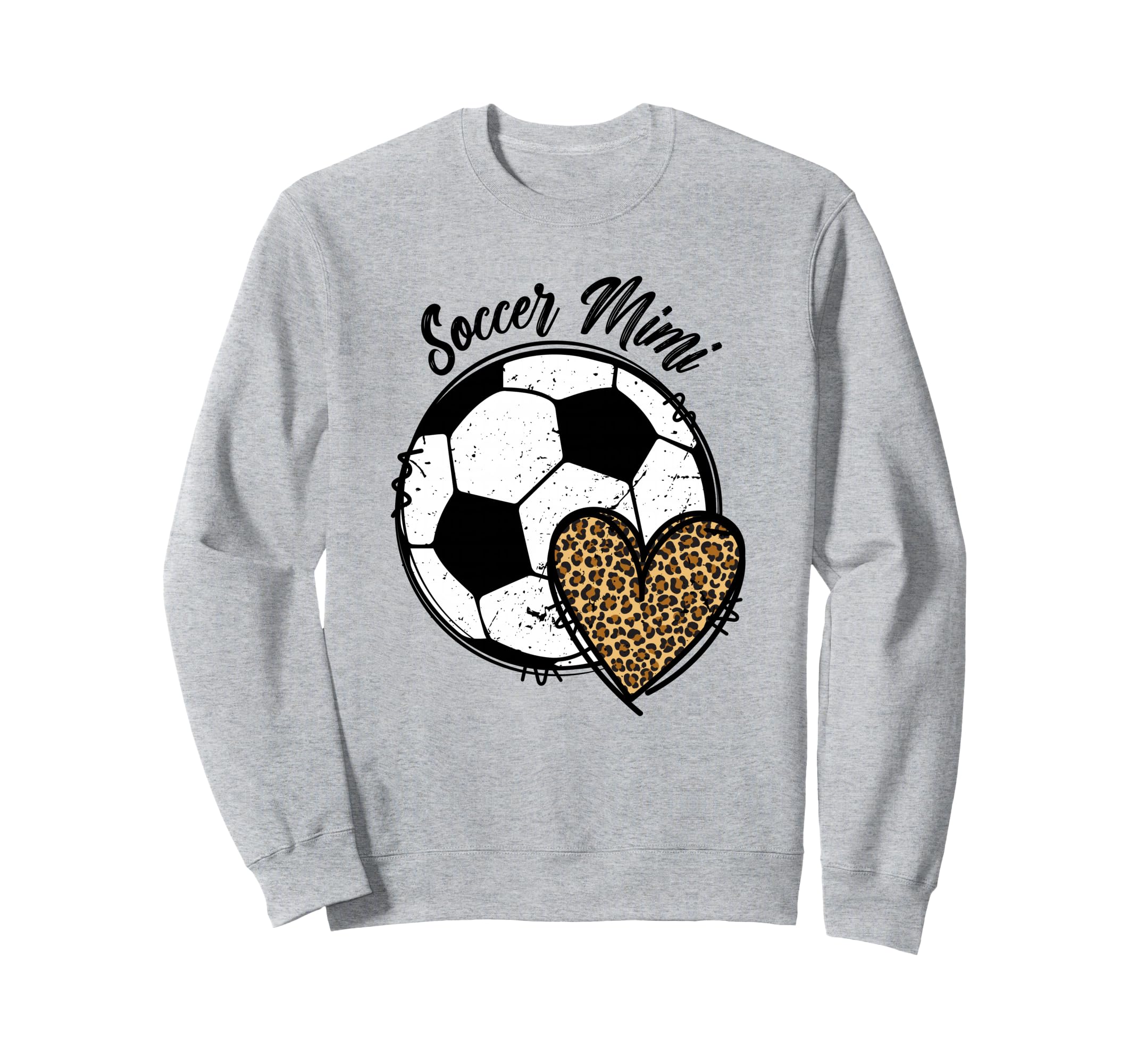 Soccer Mimi Grandma Heart Mimi Sweatshirt - Minimalist Print Men Women
