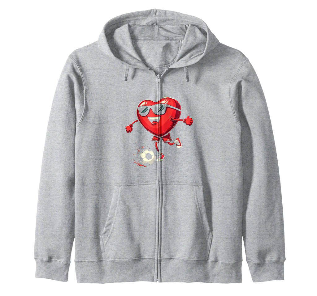 Heart Soccer Gift Sweatshirt - Graphic Print Men Women