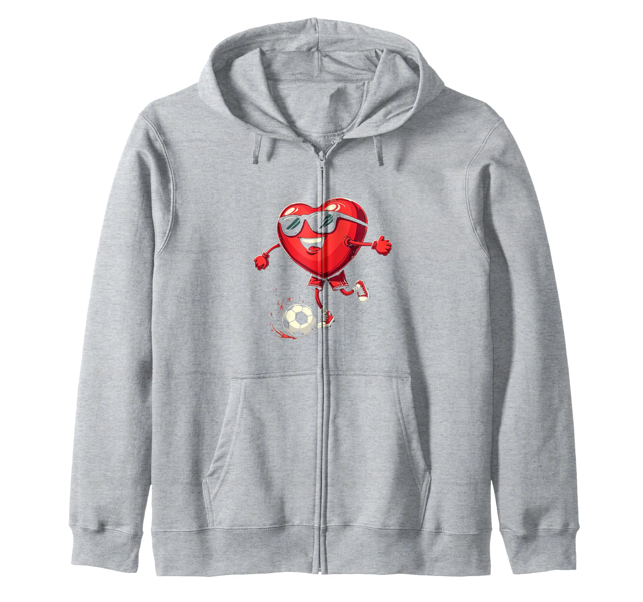 Heart Soccer Gift Sweatshirt - Graphic Print Men Women