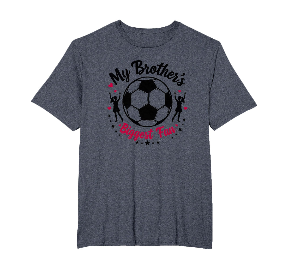 Soccer Sister My Brothers Biggest Fan T-Shirt - Custom Art Print Unisex