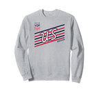 U S Soccer Perform Gray Uswnt Officially Sweatshirt - Graphic Print Unisex