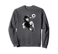 I Love Football I Heart Football Funny Sweatshirt - Novelty Apparel Unisex