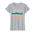 Mustangs Team Mascot School T-Shirt - Casual Everyday Wear for Adults