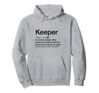 Soccer Goalie Keeper Definition Funny Hoodie - Aesthetic Graphic for Adults