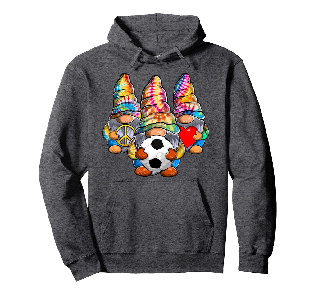 Peace Love Soccer Tie Dye Football Hoodie - Aesthetic Graphic Unisex