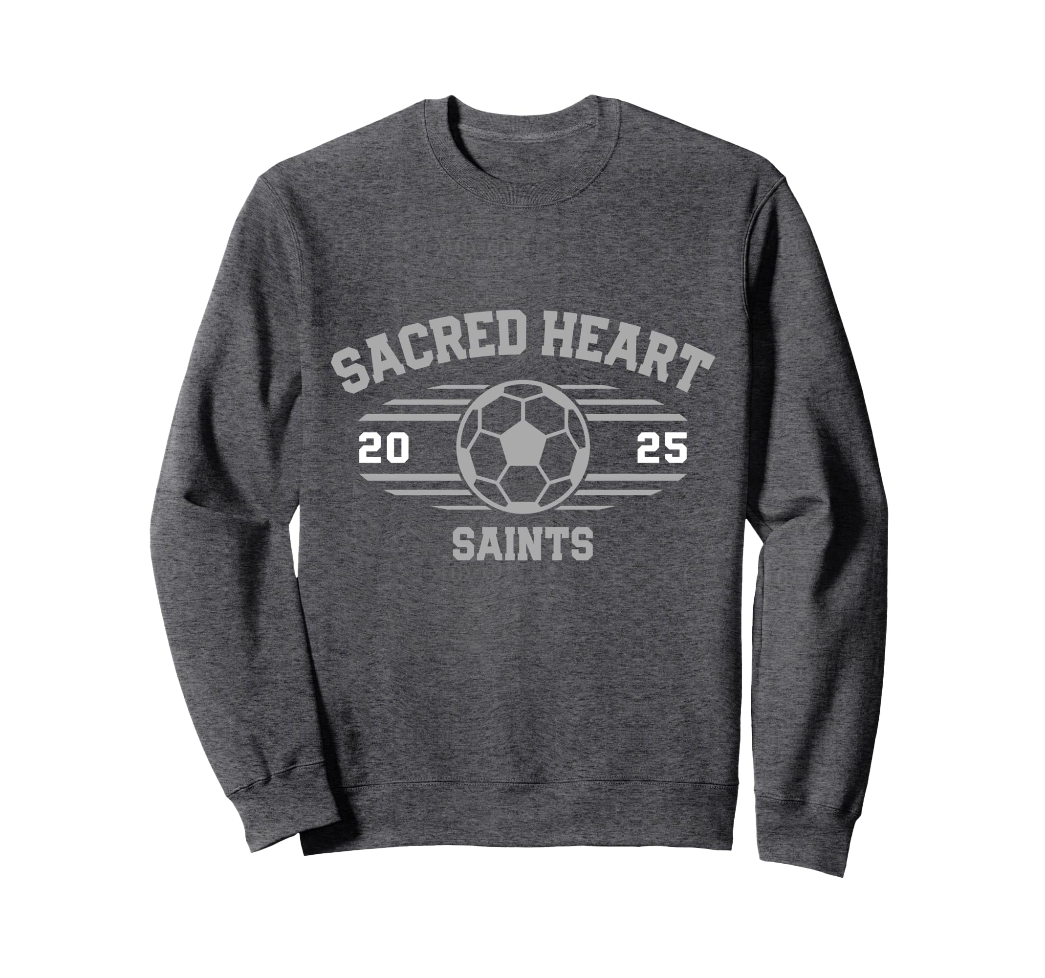 Sacred Heart Saints Soccer Ball Sweatshirt - Minimalist Print Men Women
