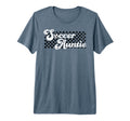 Soccer Auntie Soccer Aunt Checkered Tri T-Shirt - Streetwear Style Unisex