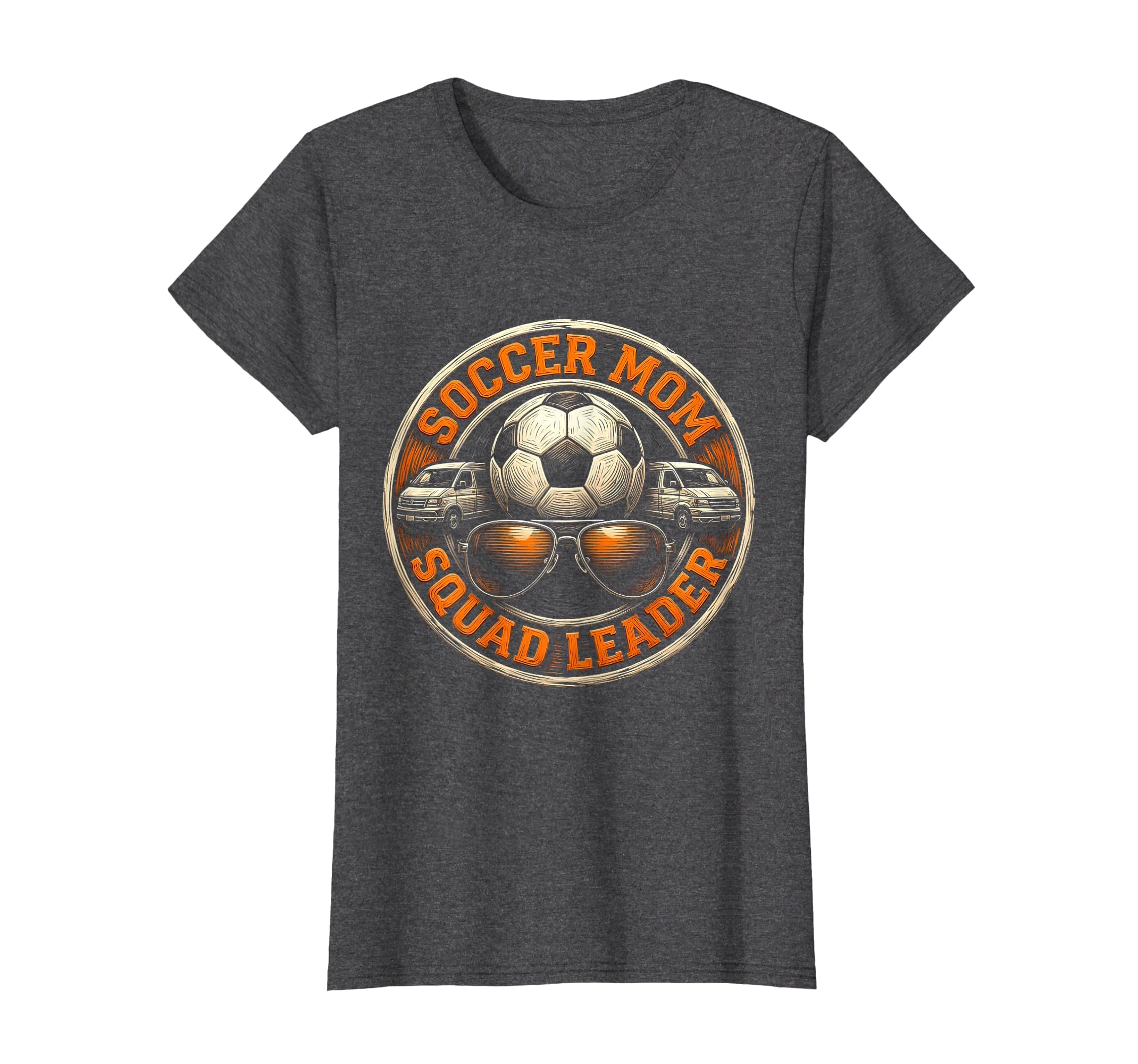 Soccer Mom Squad Leader Funny T-Shirt - Fun Novelty Design Men Women