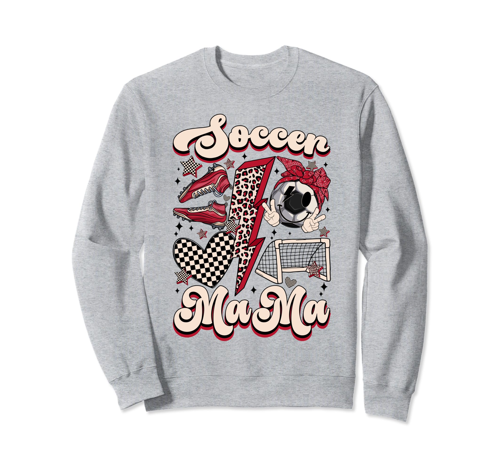 Groovy Soccer Mama Soccer Mom Sweatshirt - Streetwear Style for Adults
