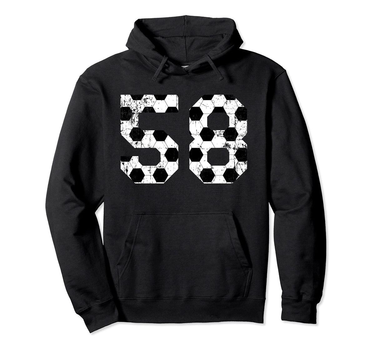 Soccer 58 Jersey Number Hoodie - Graphic Print Men Women