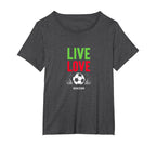 Live Love Soccer Inspiring Sports T-Shirt - Minimalist Print for Adults