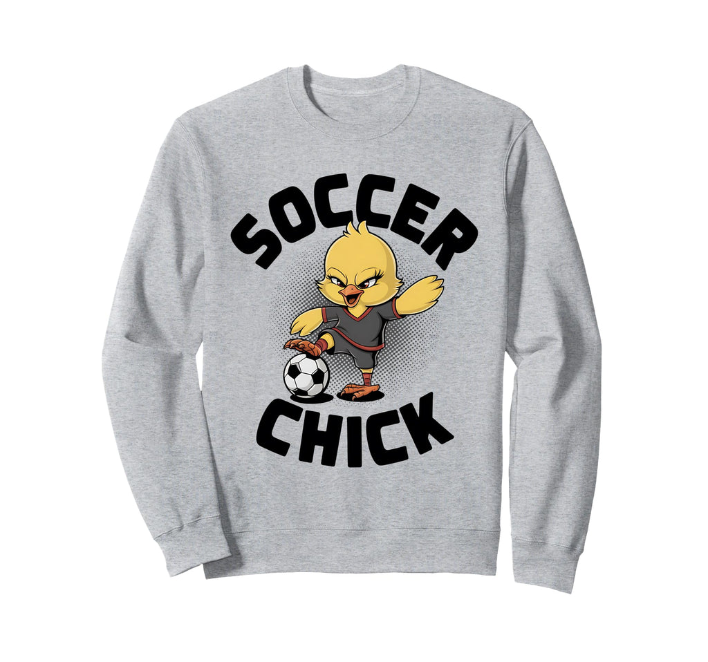 Soccer Chick Soccer Player Soccer Sweatshirt - Novelty Apparel Men Women