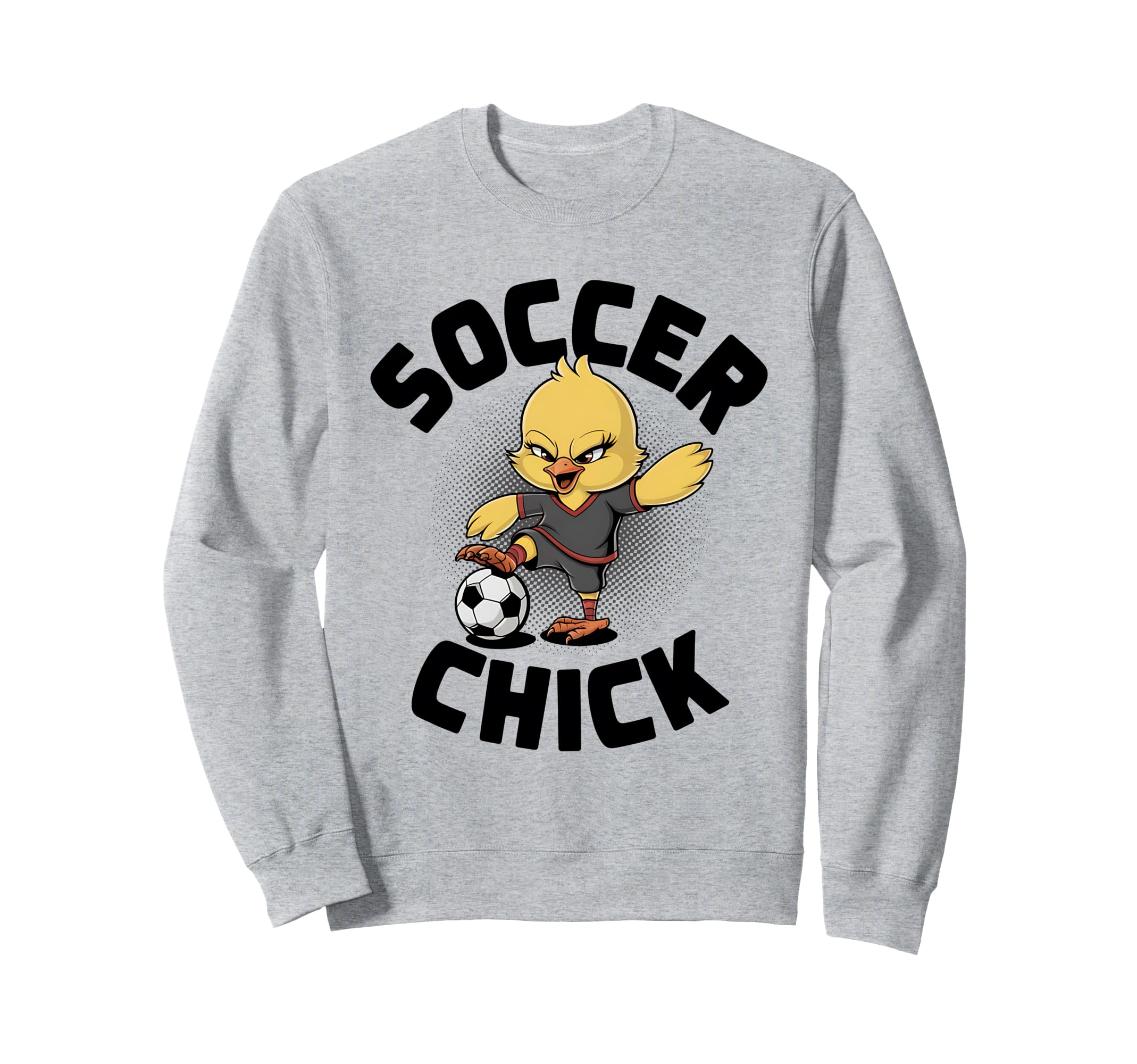 Soccer Chick Soccer Player Soccer Sweatshirt - Novelty Apparel Men Women