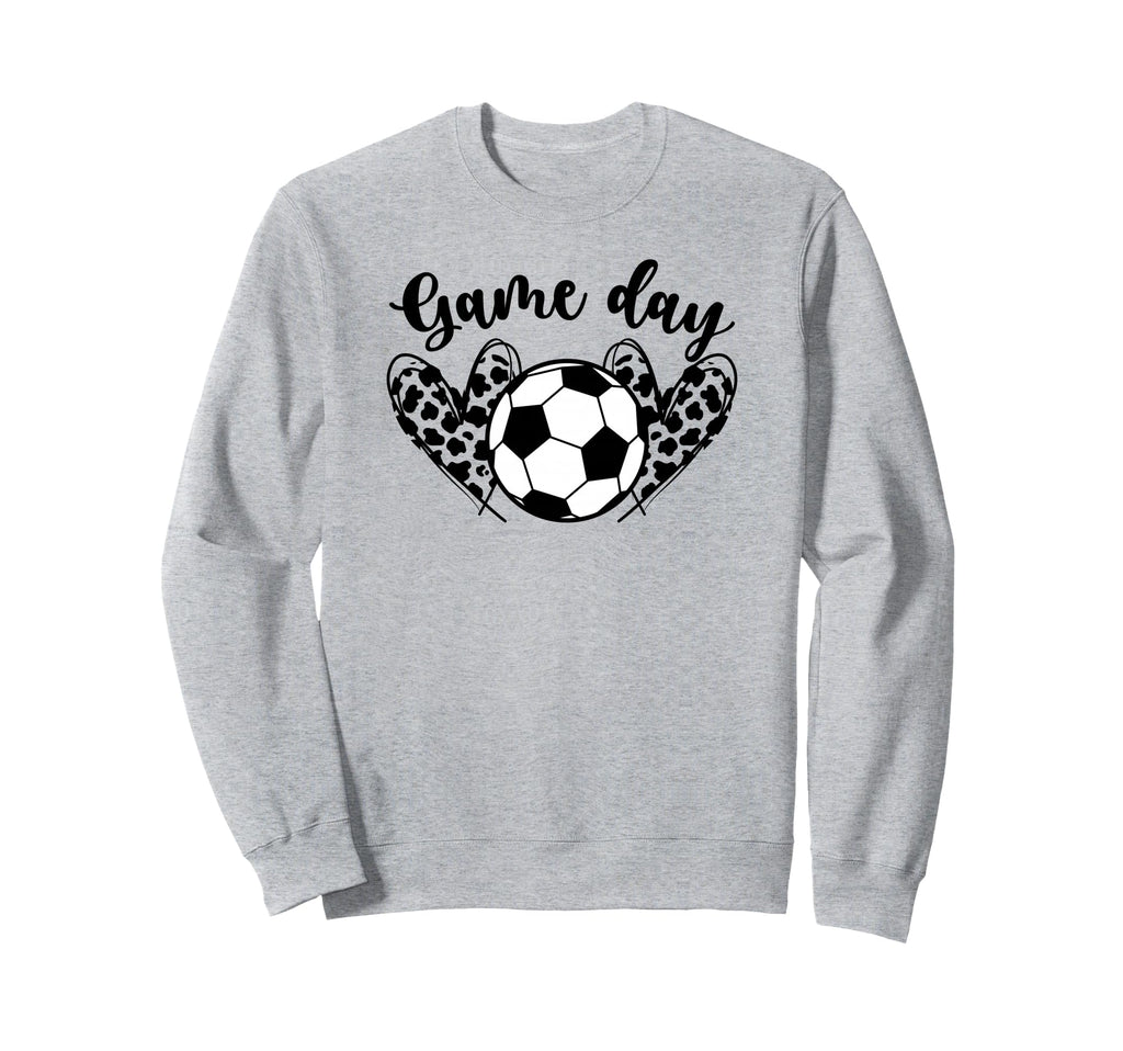 Soccer Game Day Hearts Game Day Sweatshirt - Unique Graphic Men Women