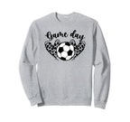 Soccer Game Day Hearts Game Day Sweatshirt - Unique Graphic Men Women