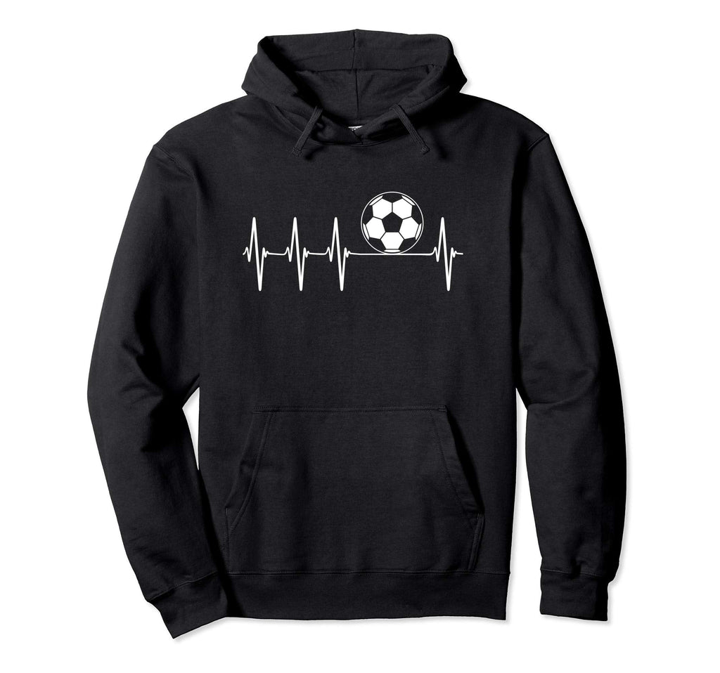 Soccer Heartbeat Hoodie - Casual Everyday Wear Men Women