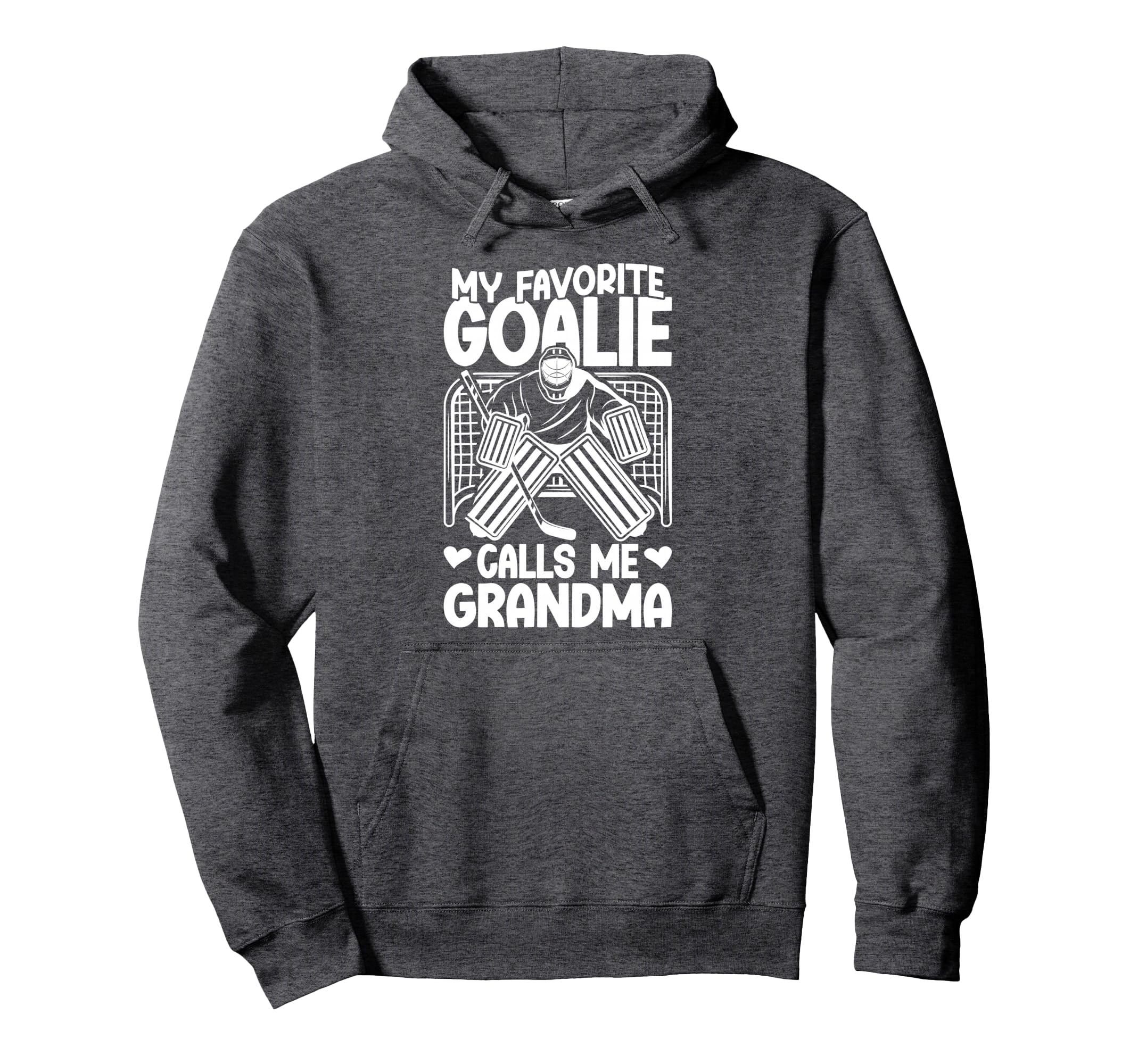 Proud Ice Hockey Goalie Grandma Hockey Hoodie - Graphic Print Men Women