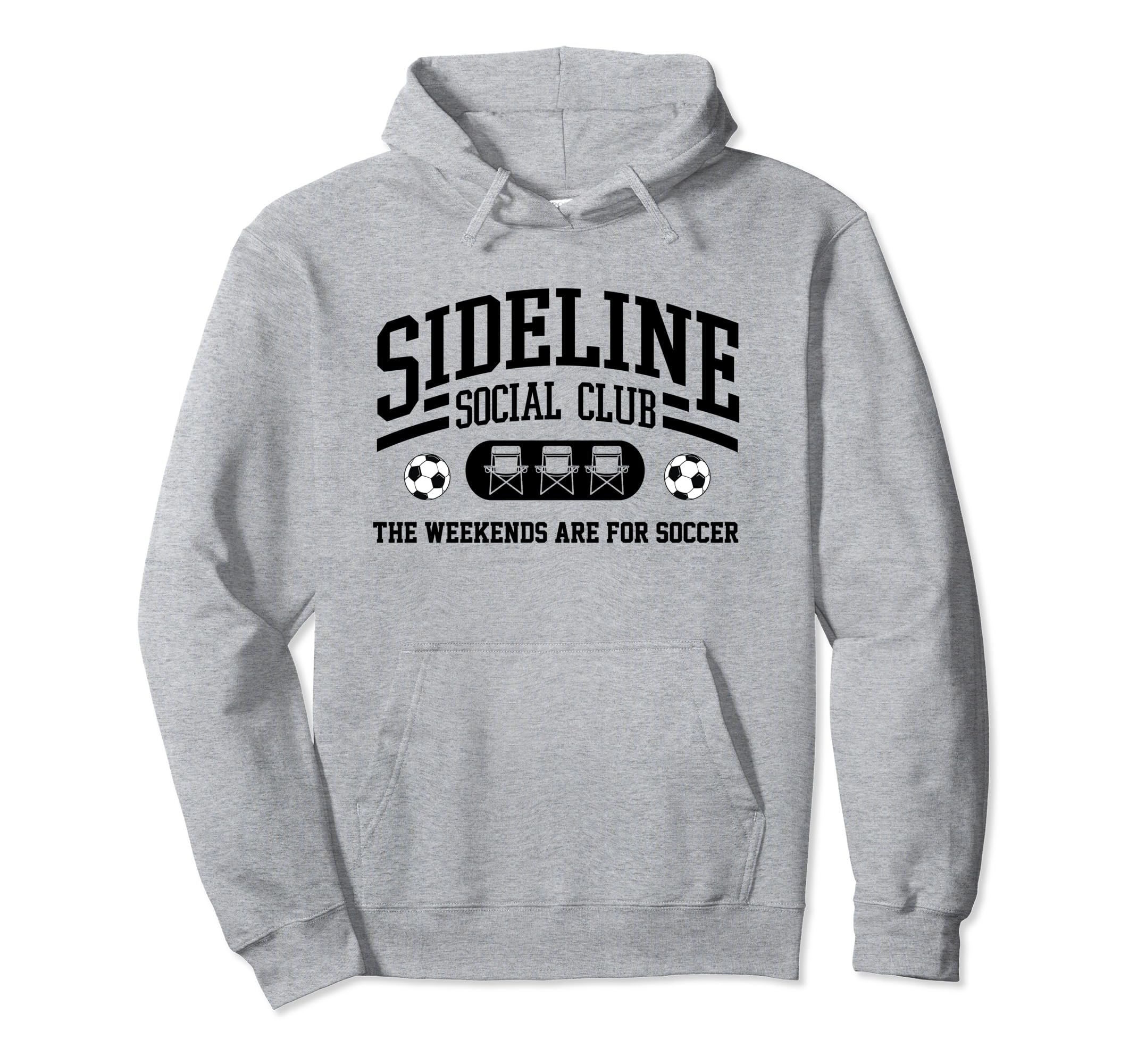 Soccer Mom Sideline Social Club Soccer Hoodie - Aesthetic Graphic Unisex