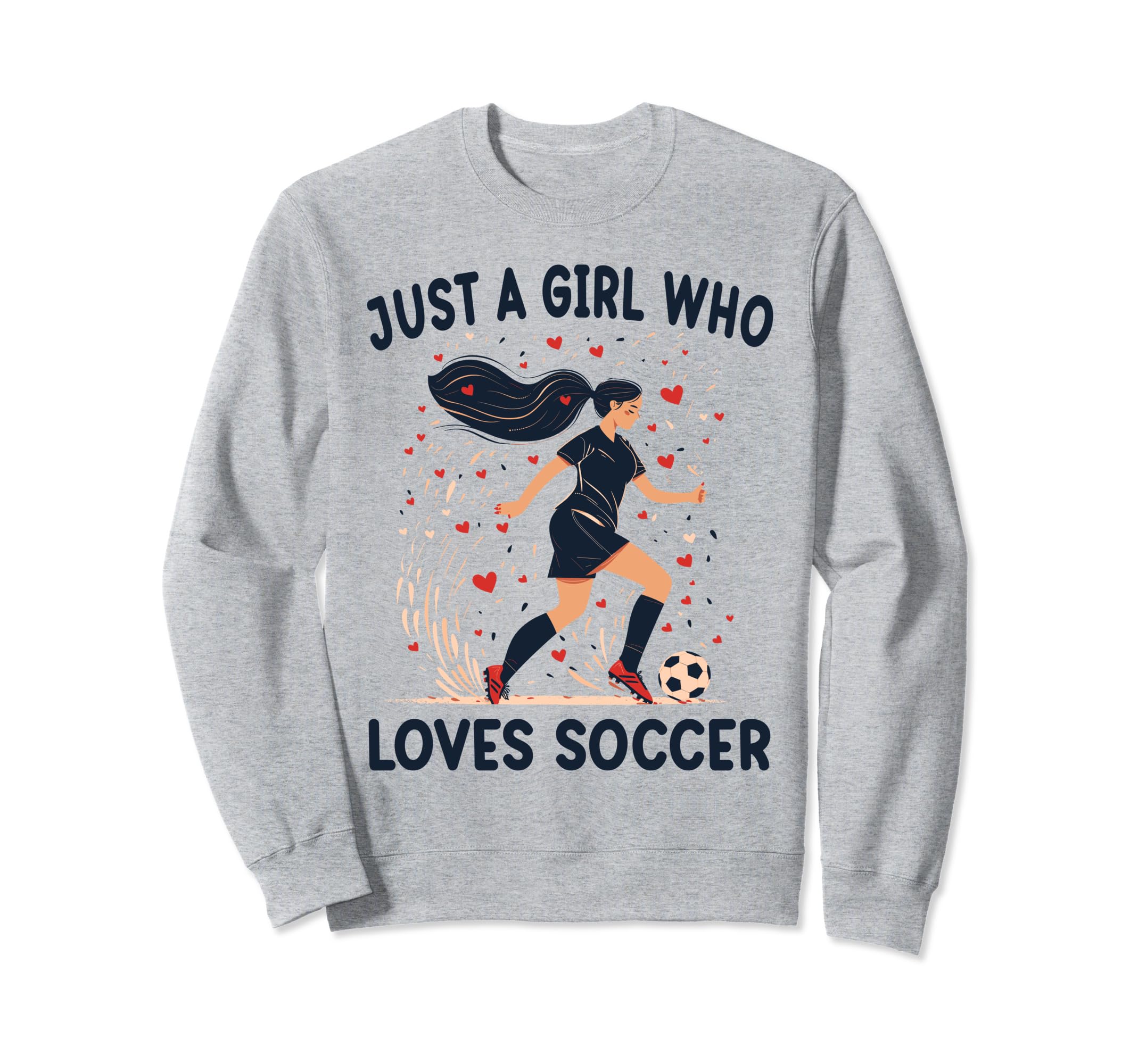 Soccer Lovers Gift Just Who Loves Sweatshirt - Custom Art Print Unisex