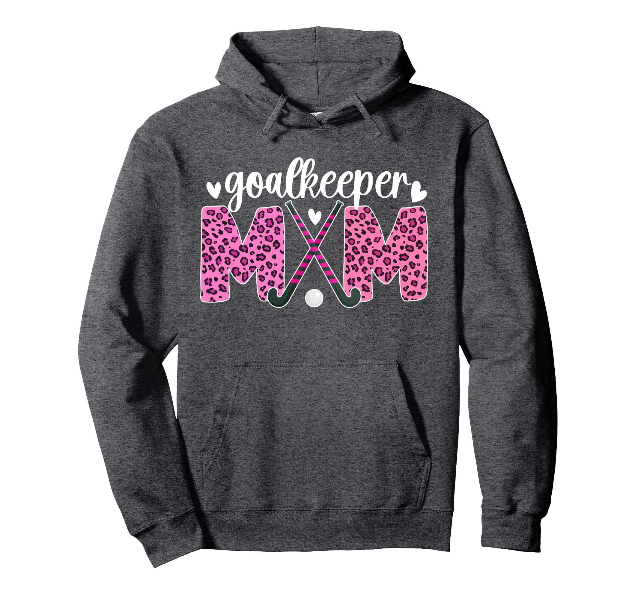 Field Hockey Goalkeeper Mom Leopard Hoodie - Novelty Apparel for Adults