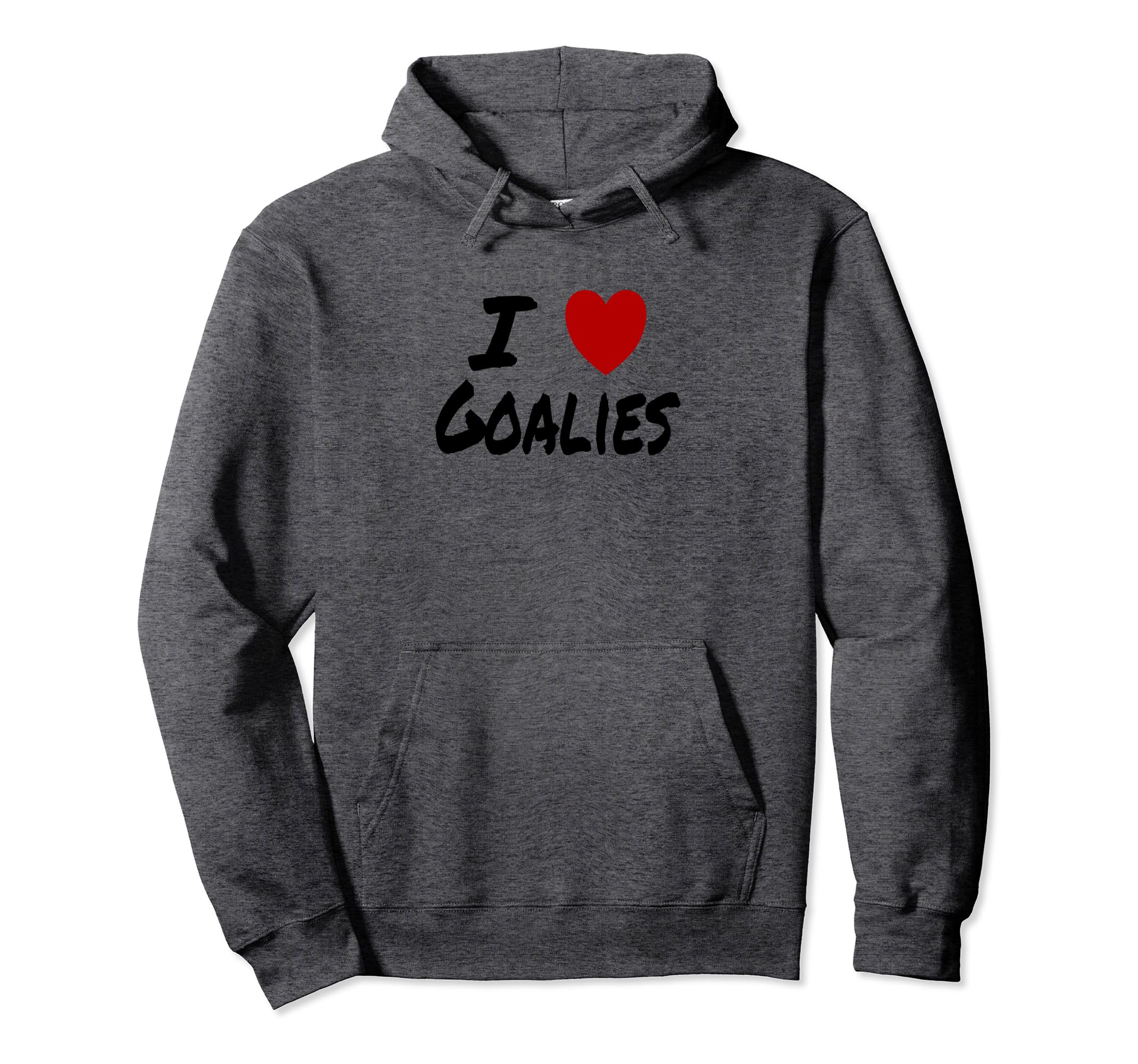 I Heart Love Goalies Hockey Soccer Hoodie - Streetwear Style Men Women