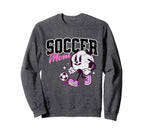 Soccer Mom Cartoon Sweatshirt - Graphic Print Unisex