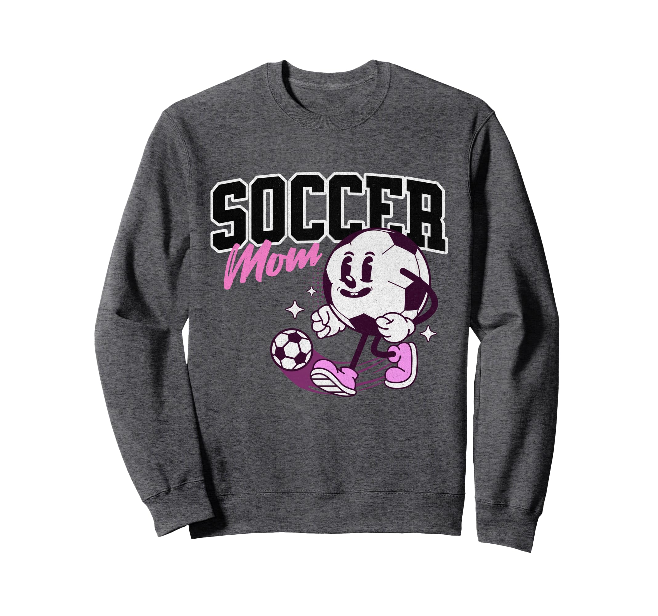 Soccer Mom Cartoon Sweatshirt - Graphic Print Unisex