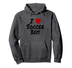 I Heart Love Soccer Hot Sexy Athletic Hoodie - Minimalist Print for Adults