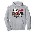 Soccer Mom 66 Custom Number Mothers Day Hoodie - Trendy Graphic Unisex
