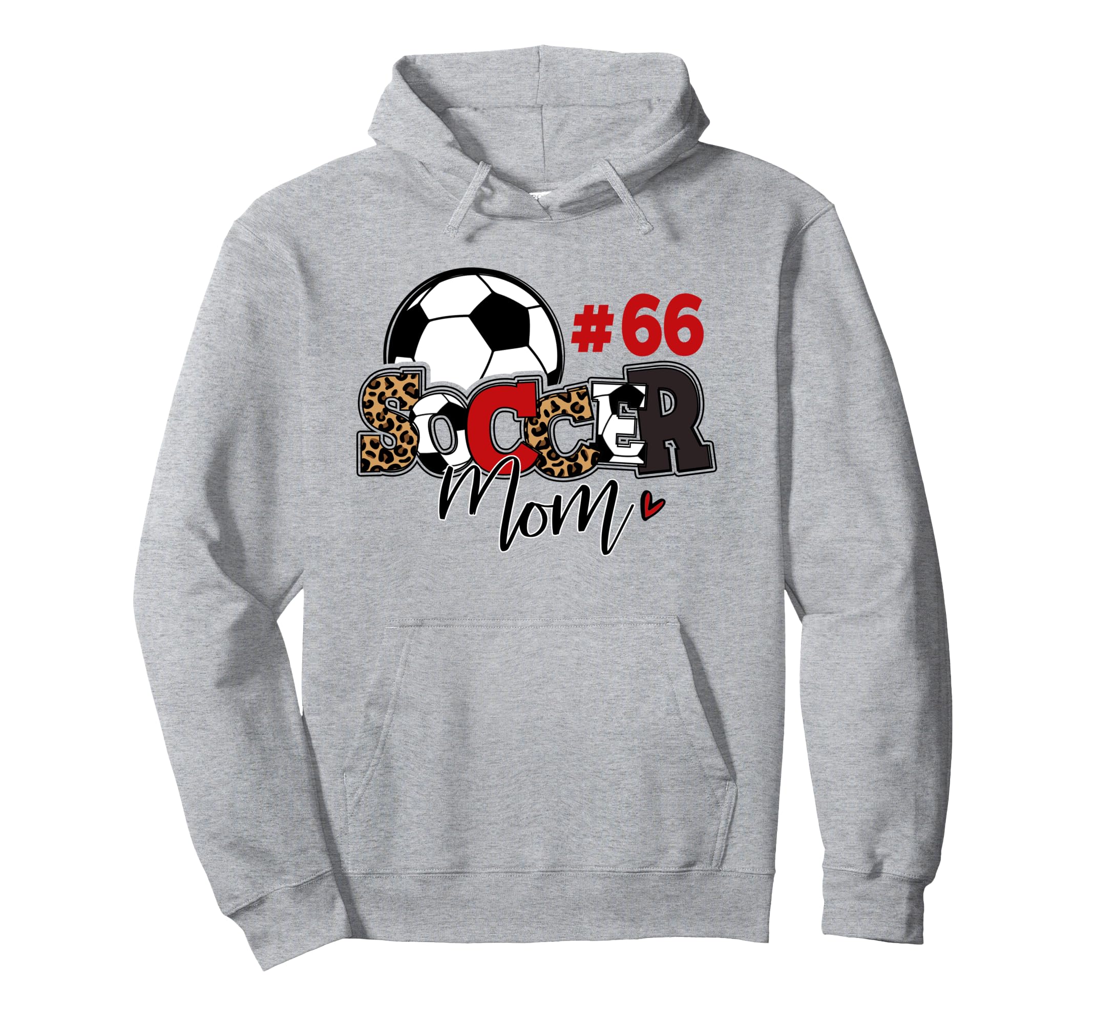 Soccer Mom 66 Custom Number Mothers Day Hoodie - Trendy Graphic Unisex
