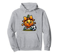 Halloween Soccer Coquette Bow Pumpkin Hoodie - Graphic Print Men Women