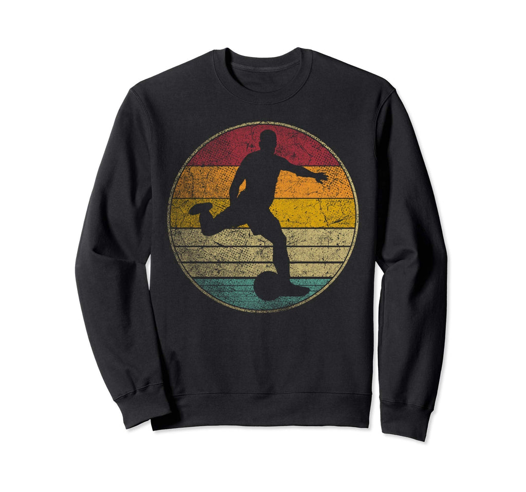 Soccer Distressed Silhouette Sweatshirt - Streetwear Style Unisex