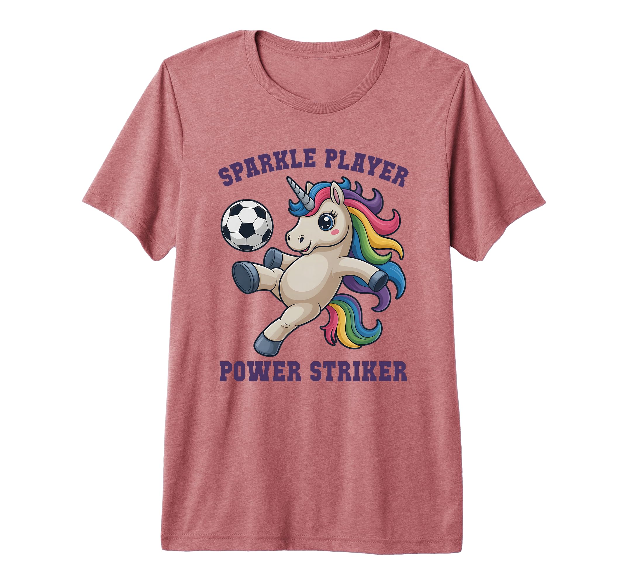 Kawaii Soccer Sparkle Player Unicorn T-Shirt - Aesthetic Graphic Men Women