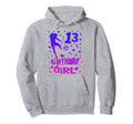 13Th Birthday Soccer Party Gift Teen Hoodie - Minimalist Print for Adults