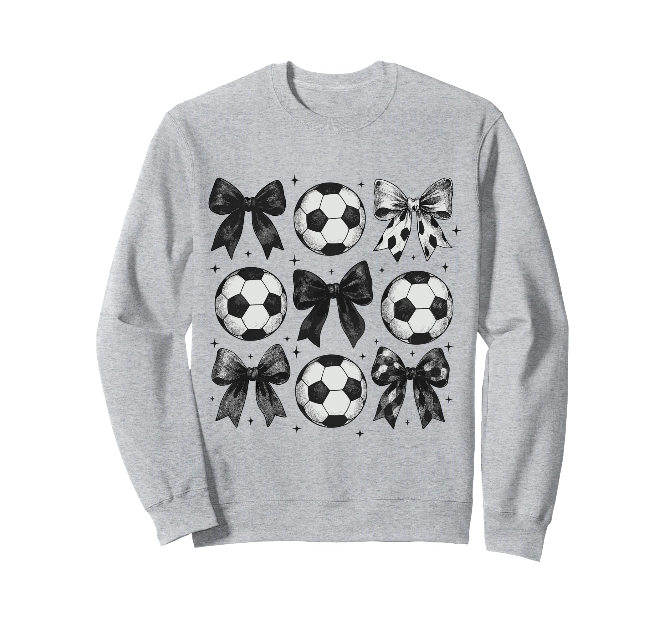 Soccer Coquette Bow Funny Soccer Sweatshirt - Custom Art Print Men Women