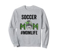 Soccer Mom Life Messy Bun Mothers Day Sweatshirt - Custom Art Print Unisex