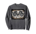 Racing Flags Racer Checkered Sweatshirt - Aesthetic Graphic for Adults