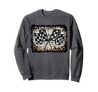 Racing Flags Racer Checkered Sweatshirt - Aesthetic Graphic for Adults