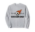 Heartbeat Soccer Dad Exercise Sweatshirt - Streetwear Style for Adults