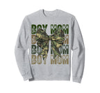 Mom Camo Coquette Bow Camouflage Mama Sweatshirt - Streetwear Style Unisex