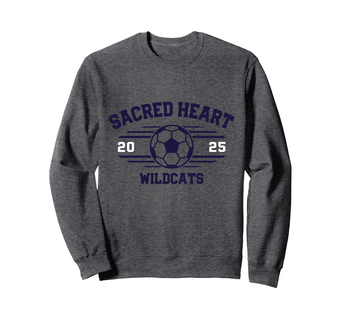 Sacred Heart Wildcats Soccer Ball 2025 Sweatshirt - Unique Graphic Unisex