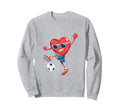 Heart Soccer Gift T-Shirt - Fun Novelty Design for Adults