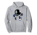 Astronaut Soccer Player Goalie Goalkeeper Hoodie - Graphic Print Men Women
