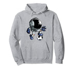 Astronaut Soccer Player Goalie Goalkeeper Hoodie - Graphic Print Men Women