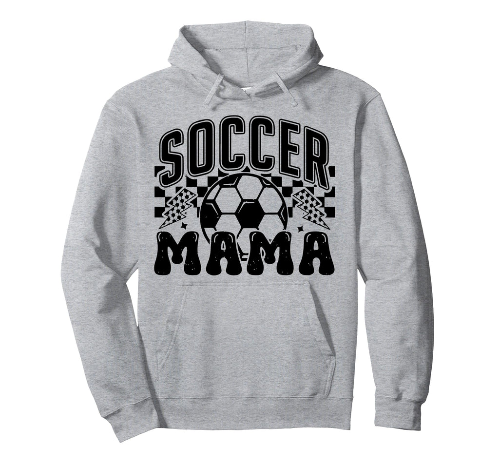 Soccer Mama Checkered Soccer Mom Hoodie - Custom Art Print for Adults
