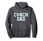 Soccer Coach Dad Gift Hoodie - Graphic Print for Adults