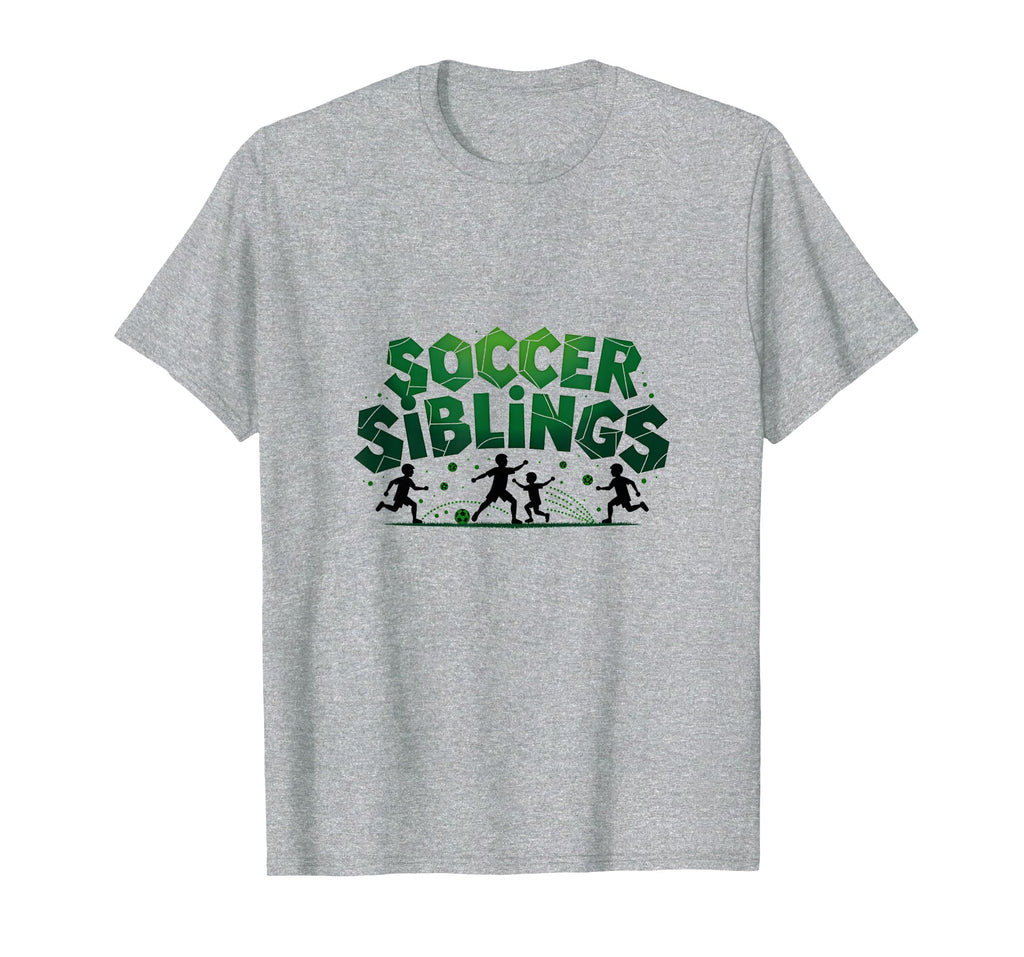 Soccer Siblings Family Teamwork Soccer T-Shirt - Graphic Print Men Women