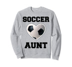 Soccer Aunt Family Matching Sport Sweatshirt - Casual Everyday Wear Unisex