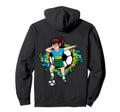 Dabbing Soccer Rwanda Fan Jersey Hoodie - Fun Novelty Design for Adults